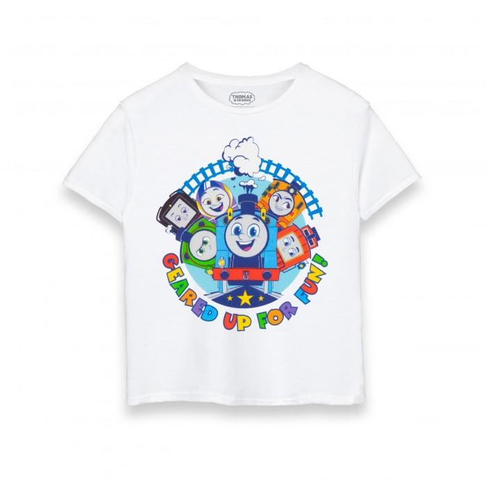 Thomas And Friends Camiseta infantil/infantil preparada para diversão 3-4 Years branco