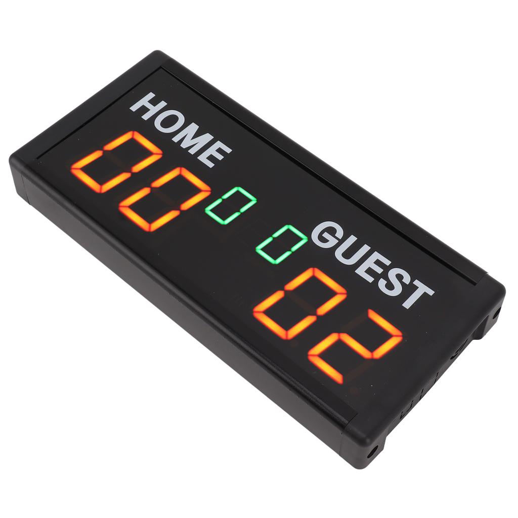 Digital Score Keeper with Remote 1.8 Inch LED Electronic Portable Tabletop Scoreboard for Badminton