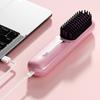 Portable Negative Ion Cordless Hair Straightener Straighten Curly Hair 3-speed Adjustable Temperature Heated Hair Brush