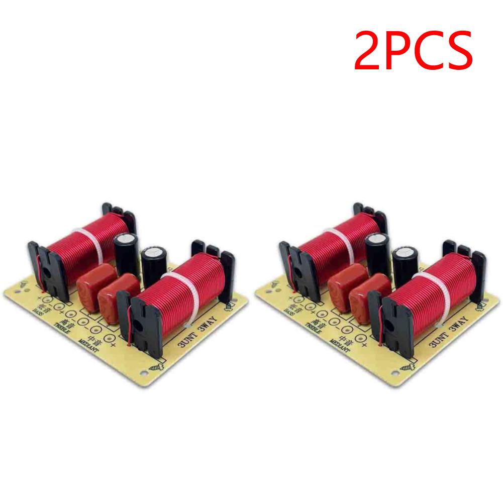 3 Way Speaker Crossover Circuit Treble Midrange Bass Module Frequency Divider Home Loudspeaker Filter Refit Accessory