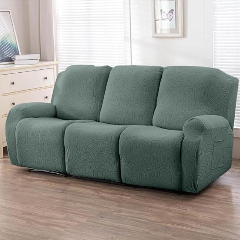 1/2/3 Seater Recliner Sofa Cover Lounge Chair Cover For Living Room Elastic Loveseat Couch Cover Stretch Armchair Slipcovers