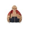 Li Ning Color Block Sports Hooded Jacket Men Jackets Gray Brown AFDQ213-2