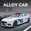 1:24 BMW M8 Police Alloy Car Diecast Metal Model Sound & Light Toy Collect Hobby Model Ornaments Gift For Friend Boys Kids Toys