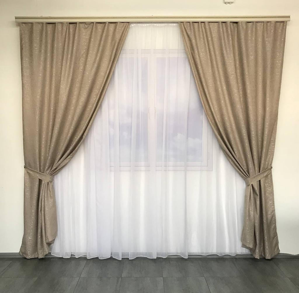 Luxuriöse Verdunkelungsvorhänge für Wohnzimmer, Schlafzimmer, modische Vorhänge, Kinderzimmer, Küche, Massiv 150 x 270 cm (2 Stück) ALBO