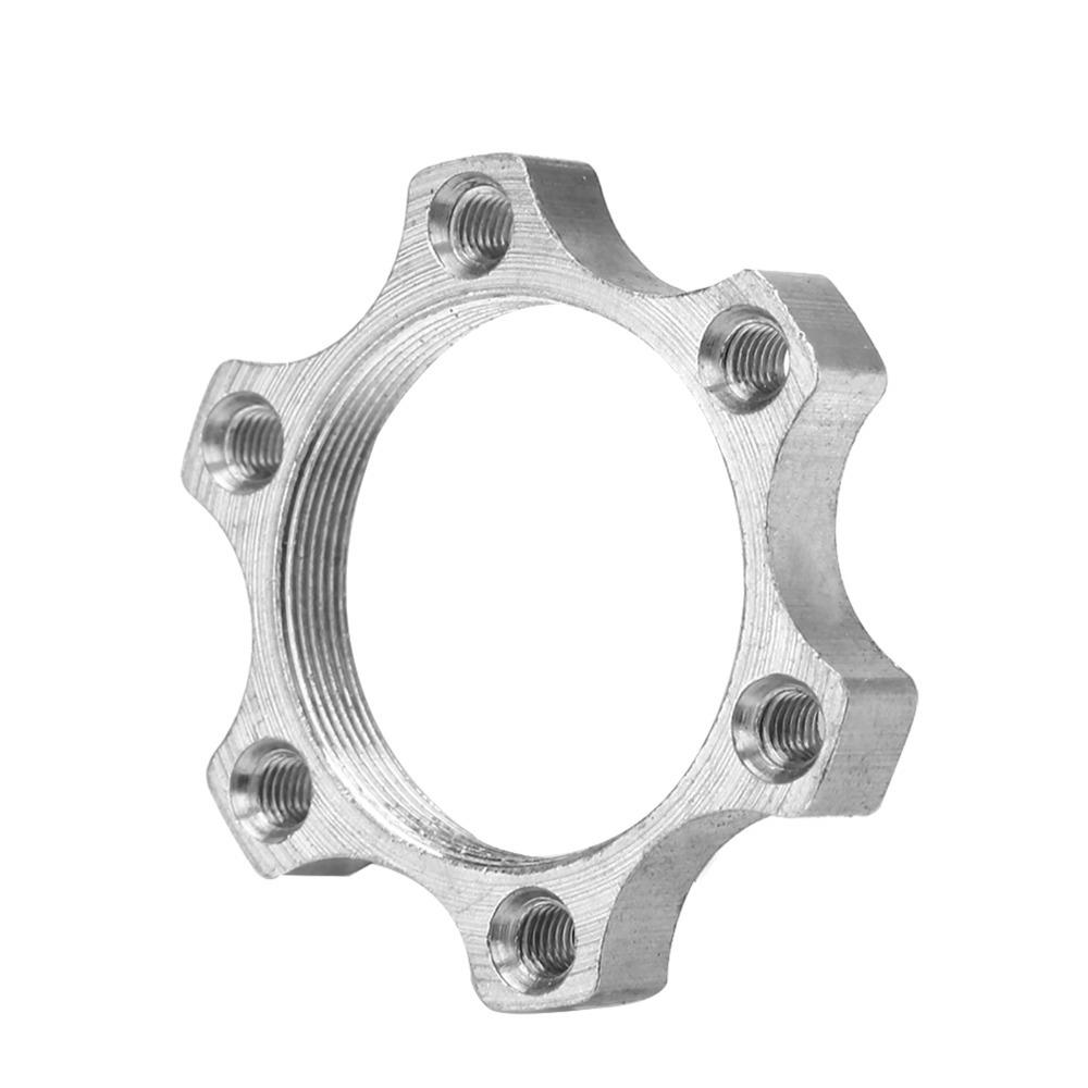 10PCS 6 Bolt Holes Disc Brake Rotor Adapter Silver Bike Disc Brake Adapter  Bike Hub Conversion