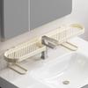Faucet Sponge Holder U Shape Soap Rack for Faucet No Drill Over The Sink Shelf for Kitchen Countertop Shower Apartment Dormitory