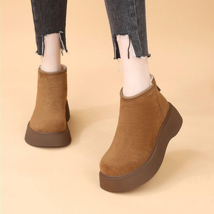 Winter Comfortable Snow Boots Women's Fried Street High Value Thickened Soft Sole Heightened Cotton Boots