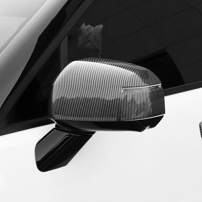 YOUTOOCAR 2PCS Exterior Mirror Covers Side Rear View Mirror Covers Compatible with Hyundai Santa Fe 2024-2025 Accessories (Carbon Fiber Pattern)