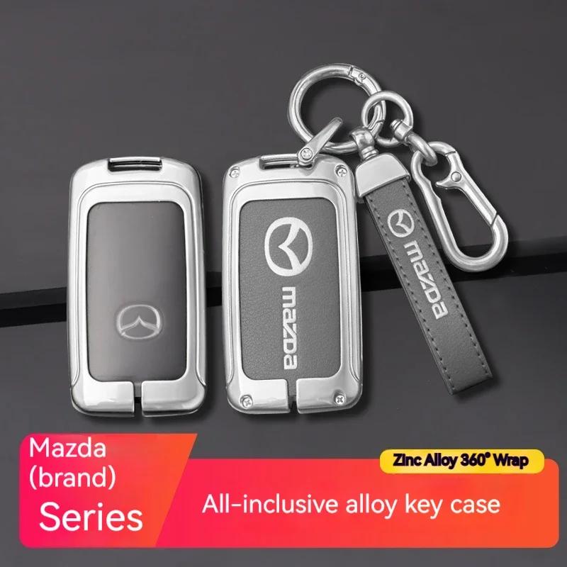 2025 Hot For Mazda Axela Atenza 3 2 6 CX3 CX5 CX30 CX8 CX9 MX5 RX7 RX8 SKYACTIV Zinc Alloy Car Key Holder Remote Protector Car K
