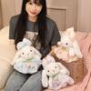 Kawaii Rabbit Plush Toy Stuffed Long Ear Bunny Wearing A Dresses Doll Sleeping Companion Plush Doll Children's Easter Gift