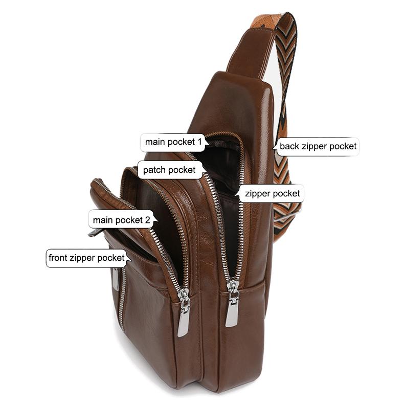 Women's Shoulder Bag Crossbody Bag Water-repellent PU Chest Bag