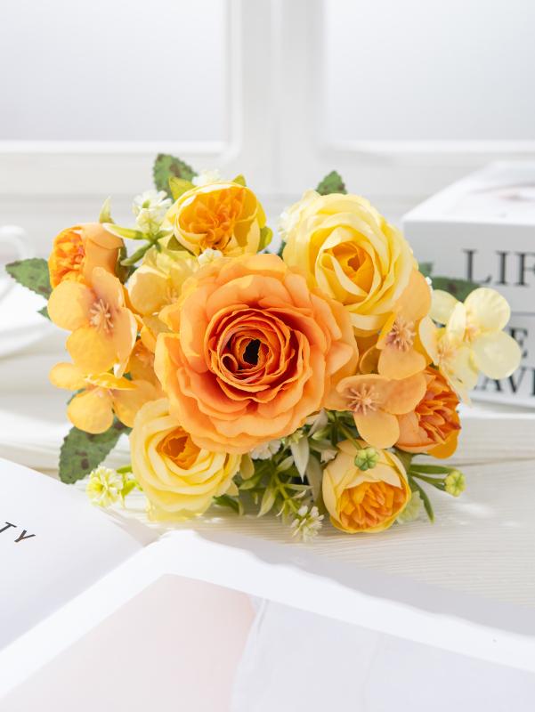 

Artificial Flowers Silk Rose Blub Outdoor Yard Garden Wedding Bridal Bouquet Vase Home Room Decor Festival Wreath Diy Gift Cheap 2pcs