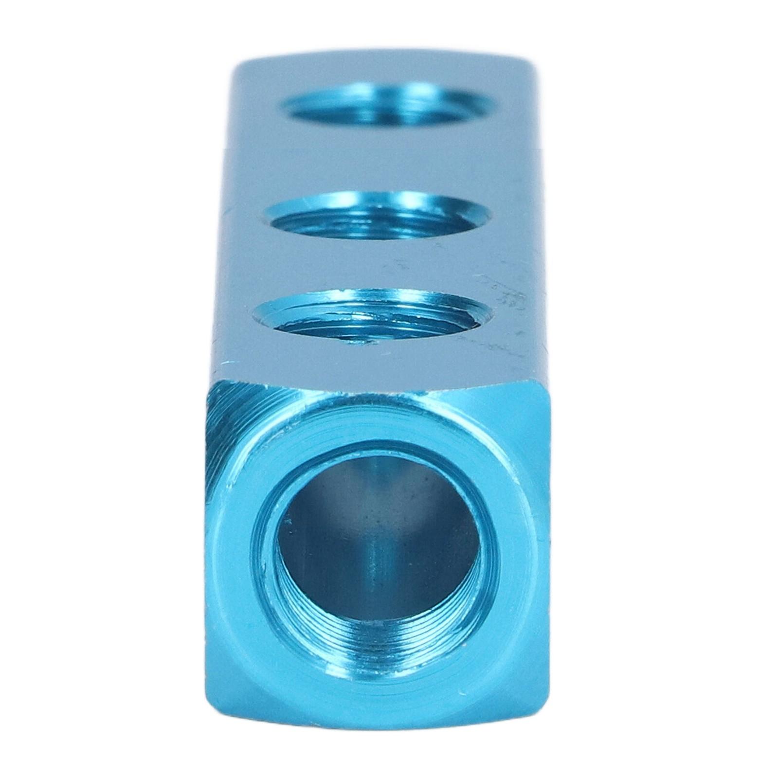 Collettore Pneumatico Blocco Sdoppiatore Collettori in Alluminio Blocchi di Distribuzione Aria per Automazione