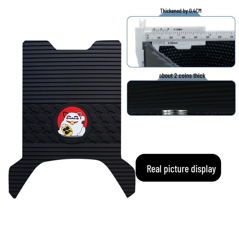 Luyuan ZEW Rubber Foot Mats - Waterproof, Sun-Protected, Dirt & Wear-Resistant Pedal Accessories
