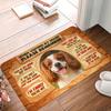 Dog Portrait Welcome Carpet Mat Rug - Multi-Dialogue Slogan Design Home Decoration for Living Room Entrance Welcome Mat Rugs Mat