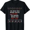 Ugly Funny Christmas Sweater Style Lifting Fitness Slogan T-Shirt