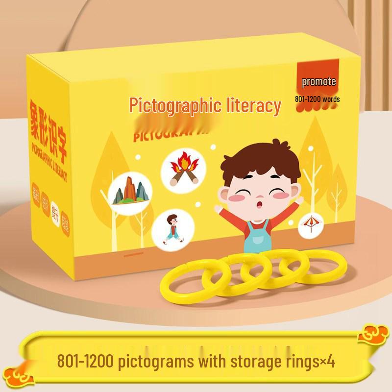 Kindergarten Literacy Cards: 3000 Picture-Based Chinese Characters for Early Learning and Baby Recognition