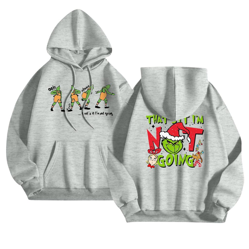 Women's Fashionable Casual Long-Sleeved Hooded Printed Sweatshirt