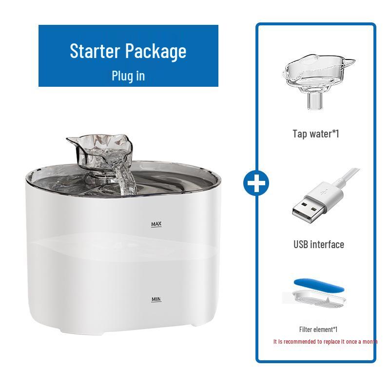Smart Cat Water Fountain with Automatic Filtration System