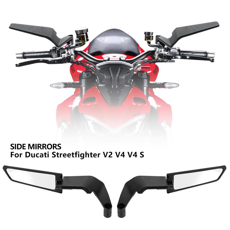 Motorcycle Mirrors Stealth Winglets Mirror Kits Adjustable Mirrors For Kawasaki Honda Aprilia  Benelli Suzuki Harley BMW Triumph