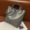 Factory Top Layer Cowhide Large Capacity Tote Bag Genuine Leather Women's Versatile Vegetable Tanned Handbag Crossbody