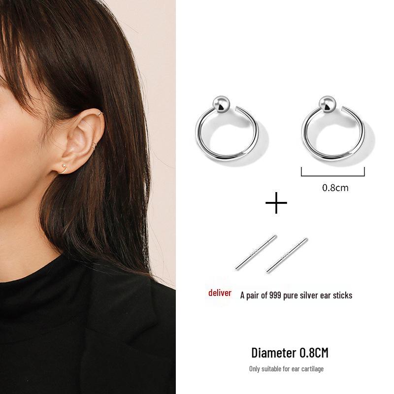 S925 Sterling Silver Stud Earrings - Trendy, Lightweight, Simple Luxury for Women (2025)