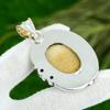 Sisters Day Deal Natural Picture Jasper Blue Topaz 925 Sterling Silver Pendant