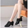 New Women's Latin Dance Shoes Soft Bottom Adult Ladies Sailor Modern Square Dance Shoes Teacher's Shoes Heel 5cm