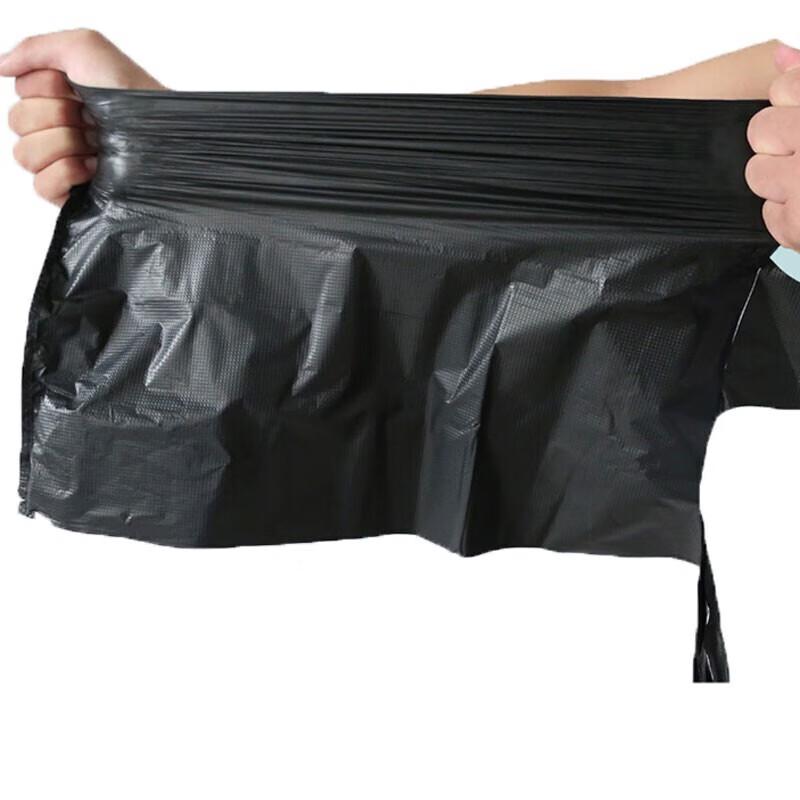 Homeglen Disposable Black Thickened T-Shirt Garbage Bags