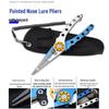 Tungsten Steel Long Nose Fishing Pliers: Line Cutter, Split Ring Opener & Hook Remover