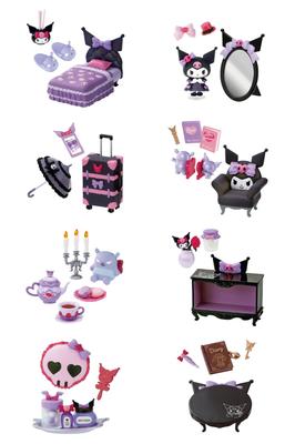 Rement Sanrio Kuromi's Gothic Room 1BOX Approximately H115 X W70 X D50mm Made of ABS, PVC