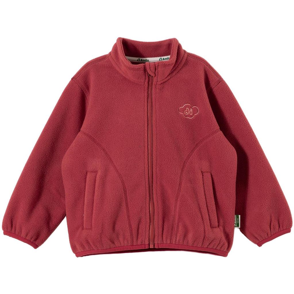 Tongbei 2025 Autumn Kids' Fleece Jackets - Unisex Semi-High Collar Warmth