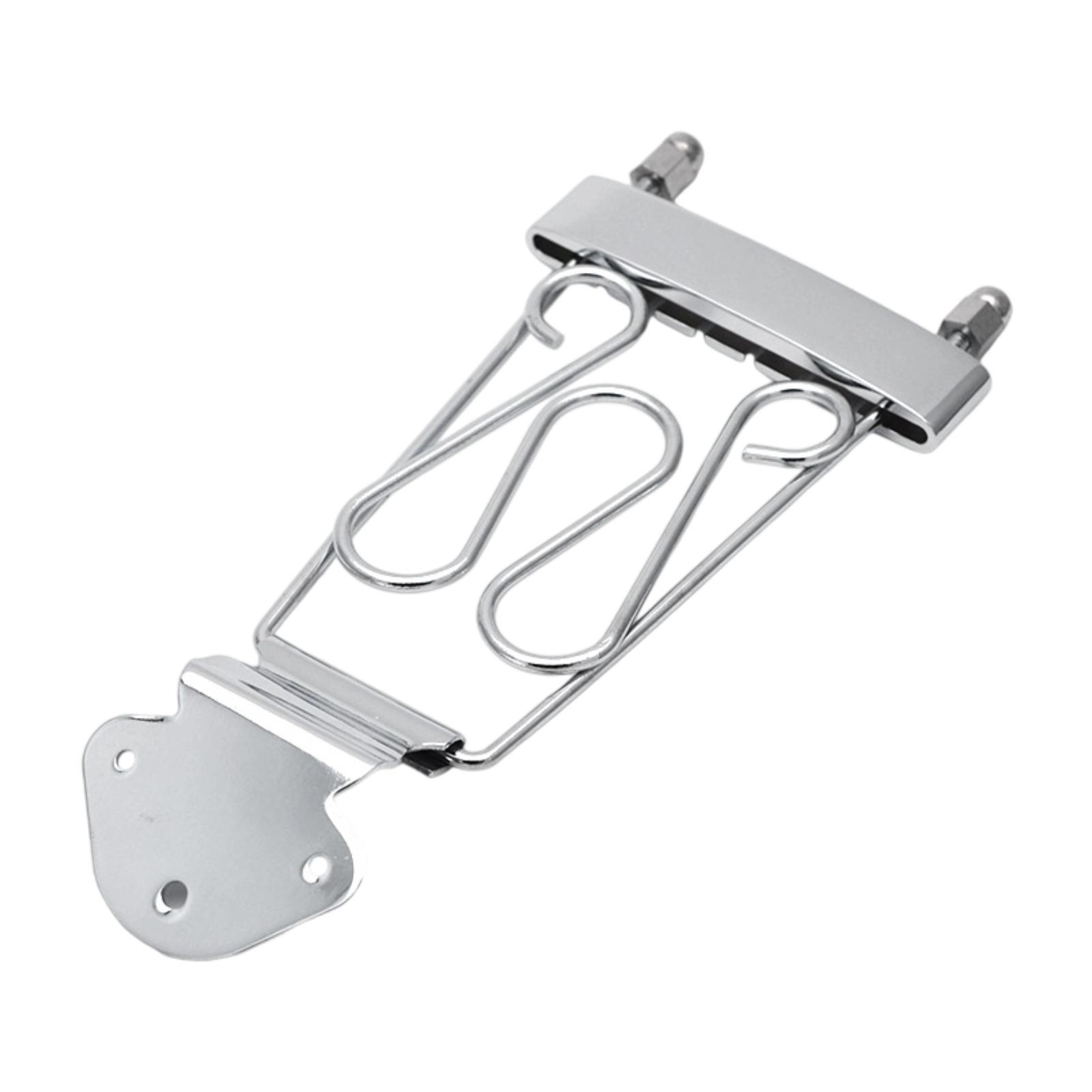 

6 String Tailpiece Guitar Bridge Compact Replace Professional String Retainer Fixed Hardtail Bridge Instrument Accessories серебряный