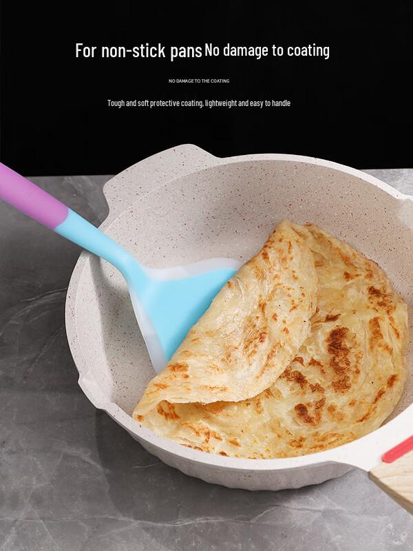 High-Temperature Silicone Pancake Spatula