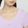 New Nike One Classic Women's Dri-FIT Short-Sleeve Cropped Twist Top 'Lilac Bloom' FN2852-512