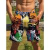 Personality Graffiti Pattern Swim Trunks Men Summer Surf Board Shorts Swimsuit 3D Printed Harajuku Cool Short Pants