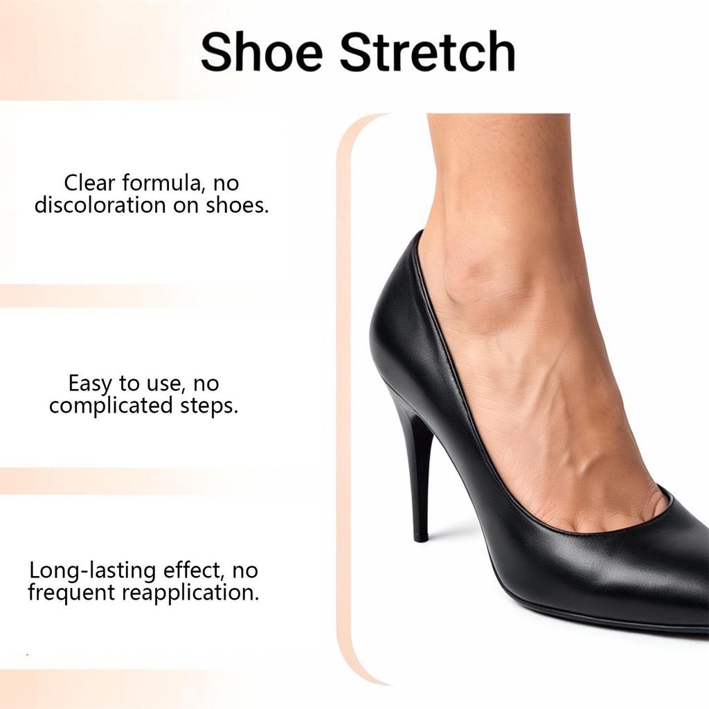 Brunizo Multi-Material Shoe Stretcher & Softening Spray - Non-Staining, Comfortable Footwear Care Solution