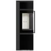 Wood burning steel stove KRATKI TORA/S 8 kW Ø 150 black glass panel self closing door
