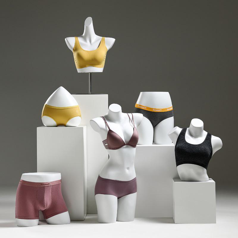 Female and Male Torso Mannequin Stand for Displaying Underwear and Bras
