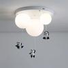 Nordic Creative Panda Bedroom LED Ceiling Lamp Living Room Children's Cartoon Animal Unique Art Decorative Lighting Fixture