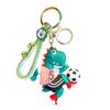 And Fun Soft Silicone Football Dinosaur Keychain Ideal For Promotional Gifts