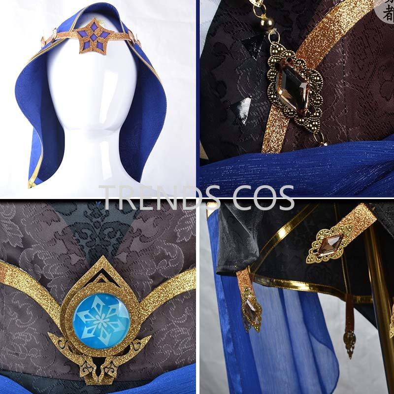 Layla Sumeru Cosplay Costume Layla Full Set Headwear Dress Stockings Wig Anime Cosplay  Layla Dress For Comic Con