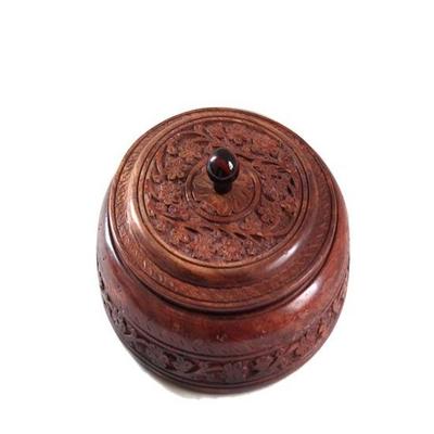 Wooden Box for Dry Fruits Diameter 45.72 Cm.  Wooden Round Box for Gifts, Storage of Products