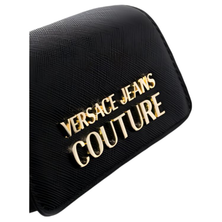 Versace Jeans Couture Letter Logo Chain Strap Crossbody Shoulder Bag Women Bags Black 74VA4BC9ZS467899