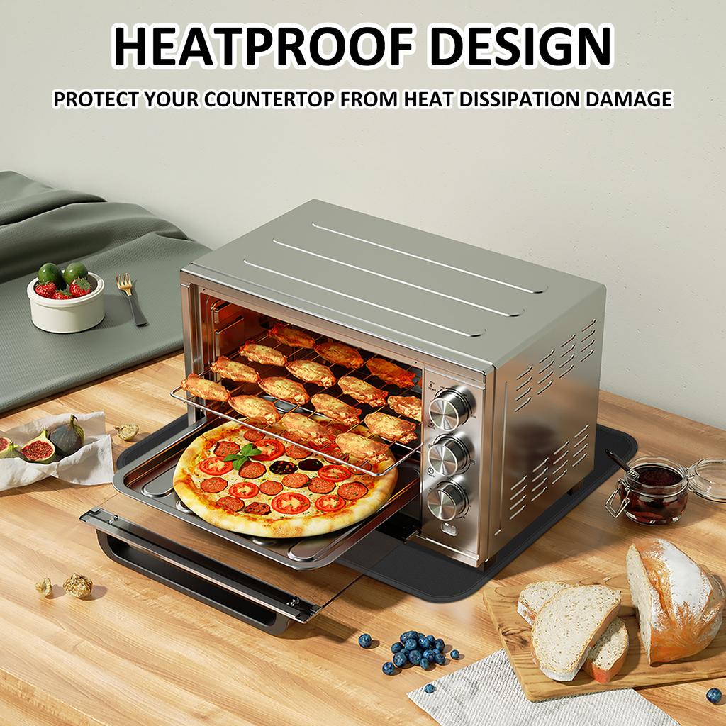 2 Pcs Heat Resistant Mats Non Slip Silicone Heat Resistant Air Fryer Pads Counter-top Protector Mat for Air Fryer Oven Kitchen