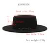 Retro Winter Autumn Women Felt Fedora Hats Belt Buckle Decorated Ladies Boater Hat Flat Brim Church Hats Women Elegant2023
