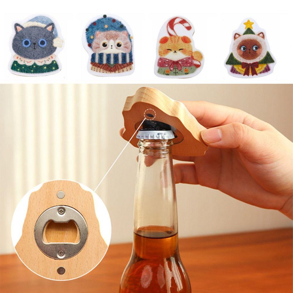 Cute Cat Shaped Bottle Opener Creative Wine Opening Tool  Kitchen Supplies