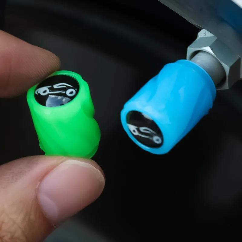 Capac Ventil Luminos Nou Creativ cu Logo Capac Praf Ventil Auto Motocicletă Bicicletă Universal Capace Ventil Piese Multifuncționale