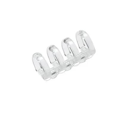 

50pcs self-made coil, detachable and bound into a book, artifact binding clip,Macaron color 4-pole loose leaf clasp, белый