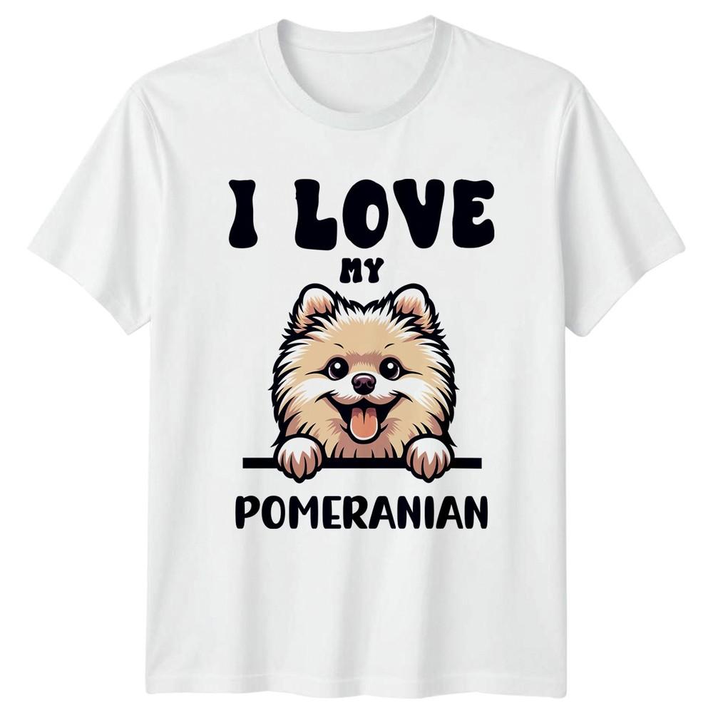 I Love My Pomeranian TShirt Dog Breed Pet Owner Birthday Gift For Him S